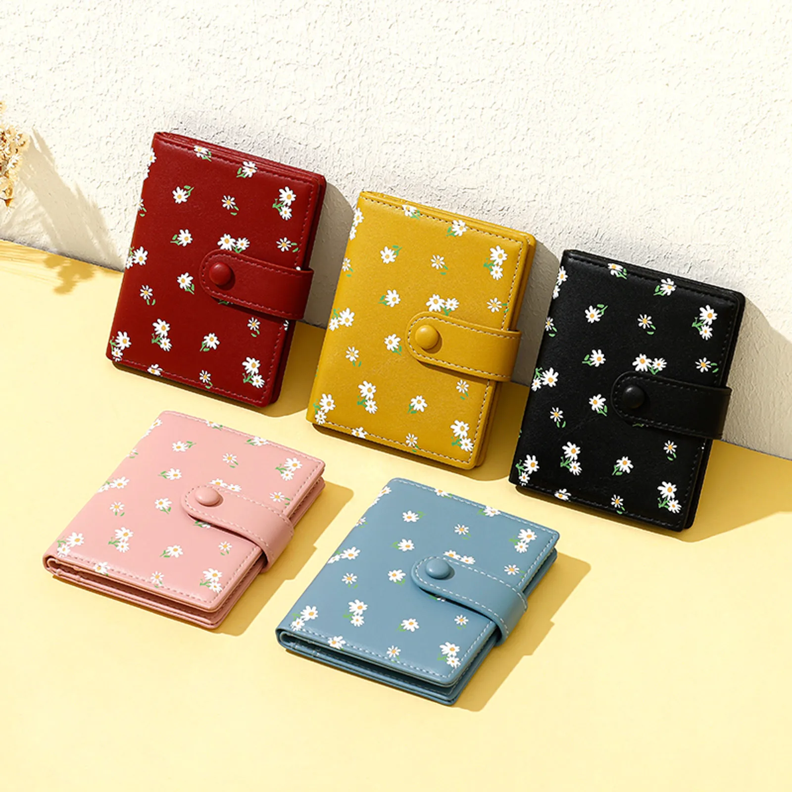 Bags For Women Trendy Women Wallet Fashionable Pattern Flower Fresh Buckle Strap Practical Wallet Small Wallets For Holder