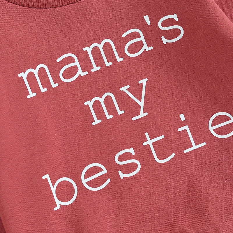 

Aunties Bestie Baby Clothes Gender Neutral Baby Boy Girl Long Sleeve Sweatshirt Pullover Pant Fall Solid Color Outfit