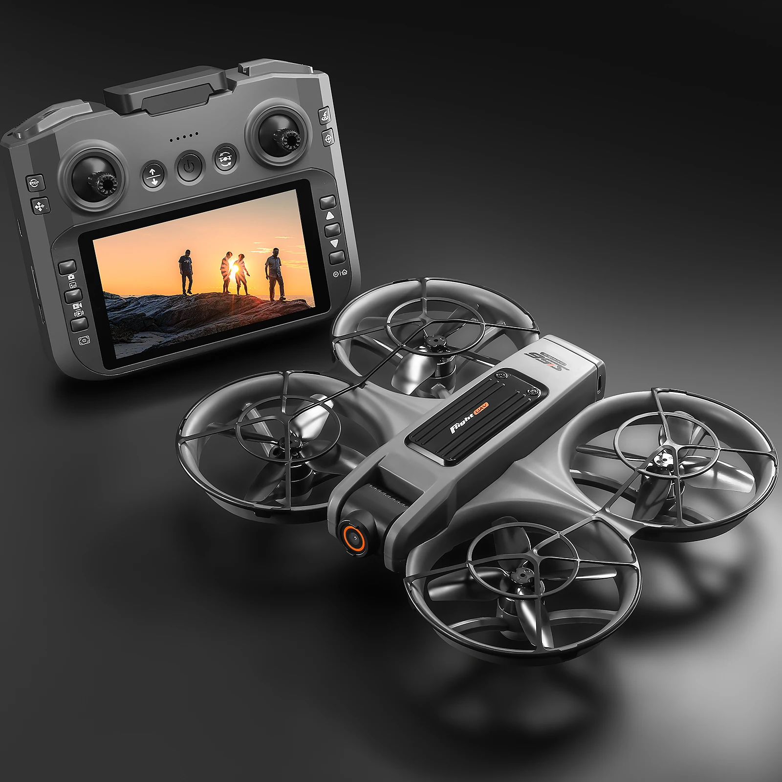 Radio Commande 2.4GHz 6CH avec Batterie pour Voiture RC