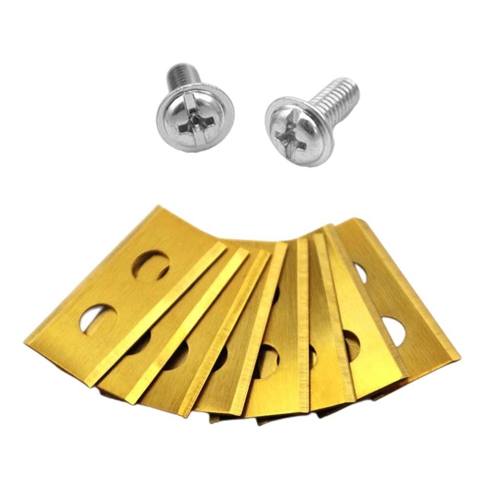 30PCS Robot Mower Replacement Blade Stainless Steel Gold Silver Mower Cutter Blades for Worx Landoid Lanmower WG754E WG791E