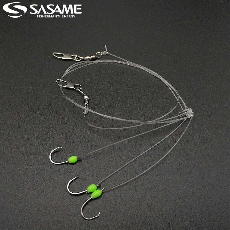 일본 SASAME 바다 낚시 장비 바닷물 낚시 후크 플루오로카본 라인 문자열 후크 빛나는 Sabiki Rig 낚시 태클 액세서리