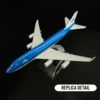 1:400 Metal Aircraft Model Replica, Dutch KLM B747 Airplane Scale Aviation Diecast Miniature Art Home Office Decor Toy Gift 5