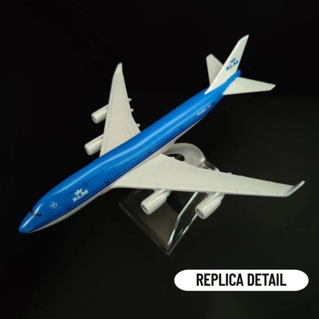 1:400 Metal Aircraft Model Replica, Dutch KLM B747 Airplane Scale Aviation Diecast Miniature Art Home Office Decor Toy Gift 5
