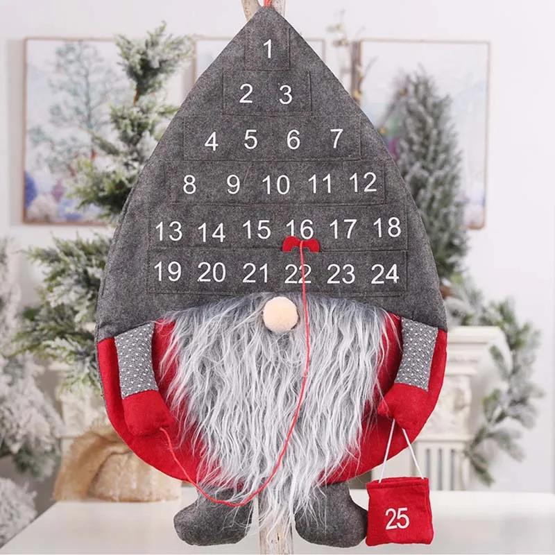 2022 Christmas Advent Calendar Swedish Tomte Santa Gnome Countdown Calendars  with Pockets 2023 Christmas Decoration for Home - AliExpress