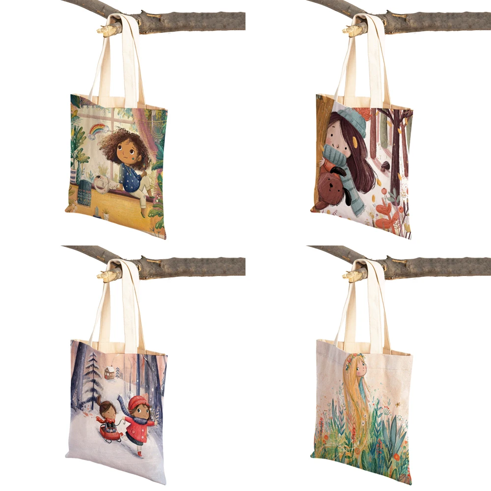 fairy tale canvas tote: cute, reusable & perfect for kids