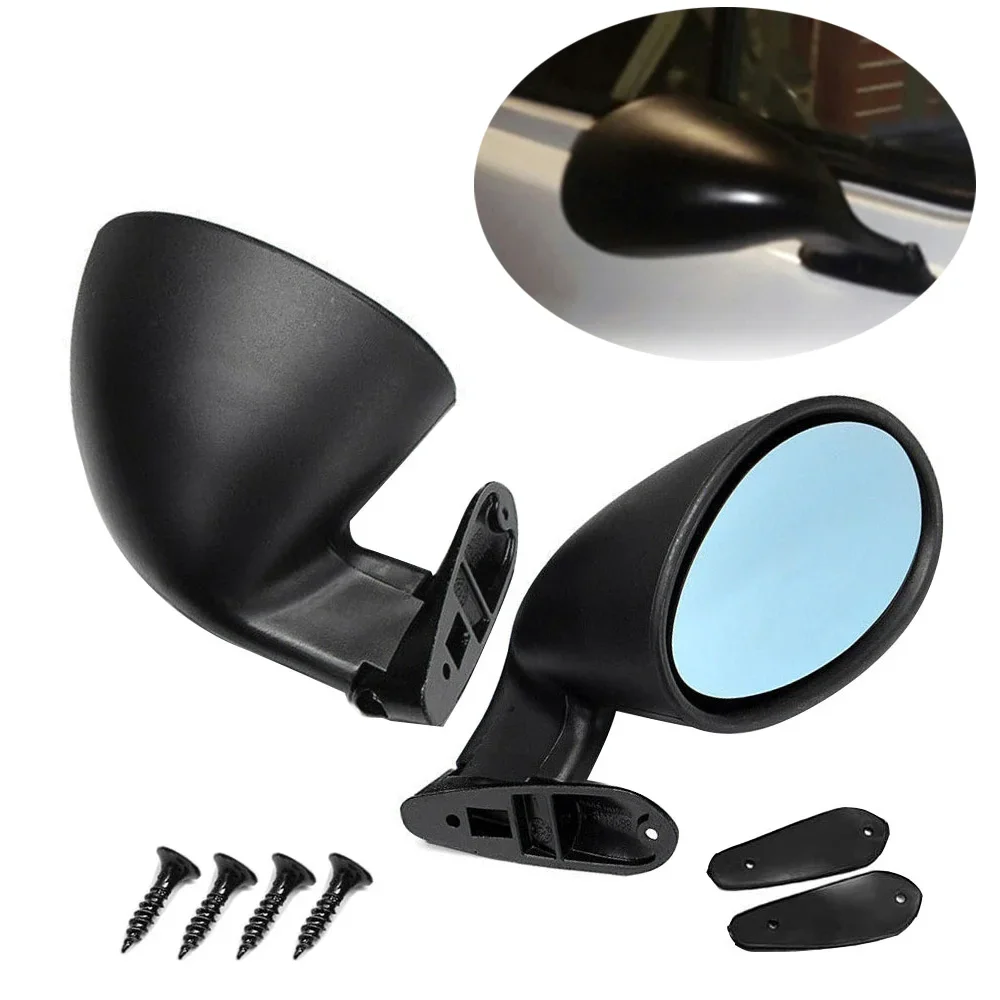 Right Rear Mirror 1Pair Car Rearview Mirror Universal Retro Car Mirrors Side Door Wing ...