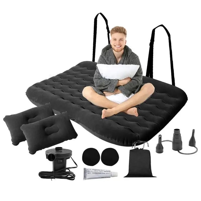 

Inflatable Bed For Car Car Camping Air Mattress Bed With Air Pump Car Air Bed Car Travel Mattress For Camping Sleeping And Road