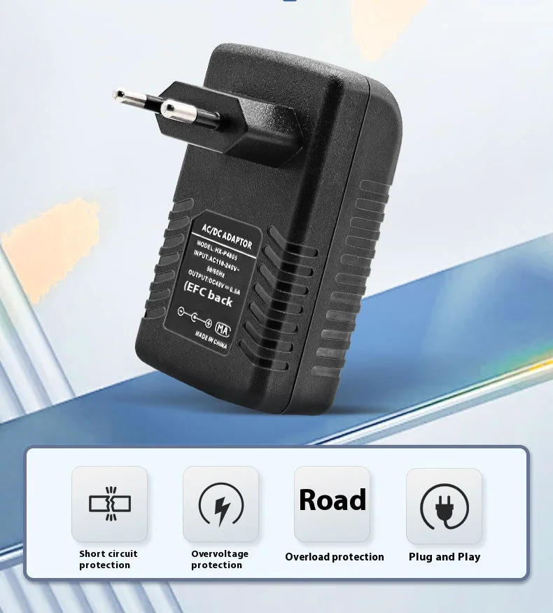 POE Power Supply Adapter Security Surveillance 48V 0.5A EU/US Plug For Injector Ethernet IP Camera POE Switch NVR Router