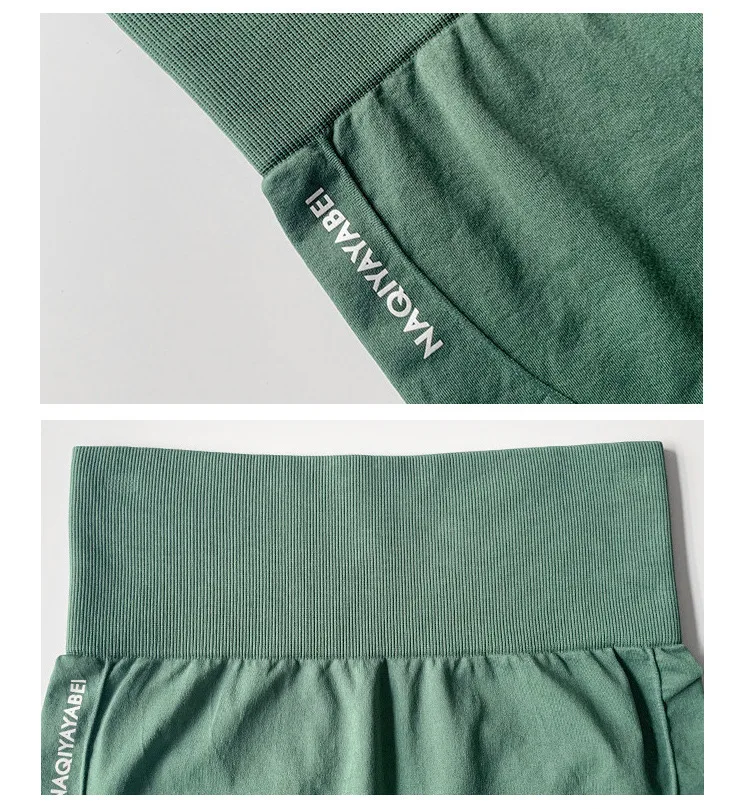 Description Picture 4 of item2024 Sport female yoga High Waist Shorts Pants Summer Safety Briefs Female Gym Women Boyshort Cycling Breeches Shorts Seamless