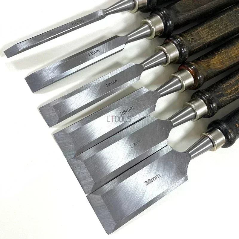 Wood Carving Knife Chisel Carpentry Flat Chisels High-grade DIY Professional Sculptural Cutter 6/10/12/19/25/32mm Woodcut Tools