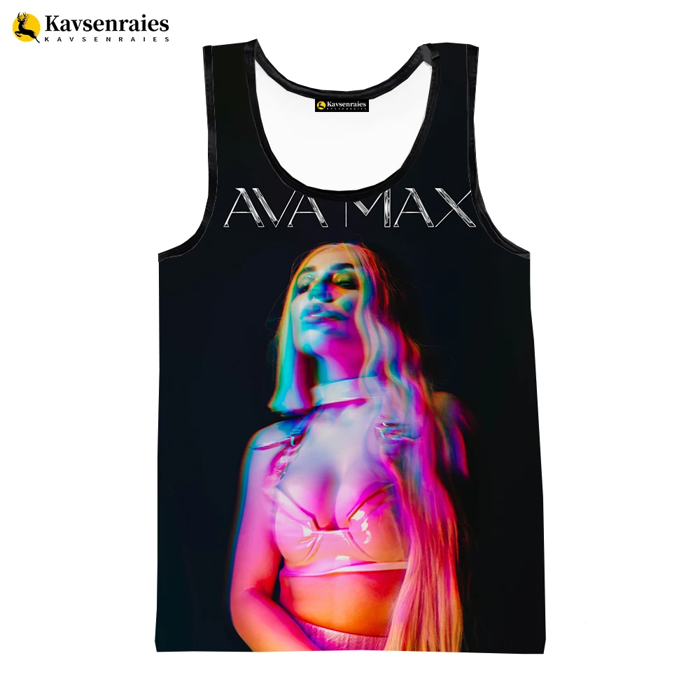Фото Майки | Ava Max | Жилет-Новинка 2023, жилет с 3d принтом, мужские/женские летние модные повседневные топы №1