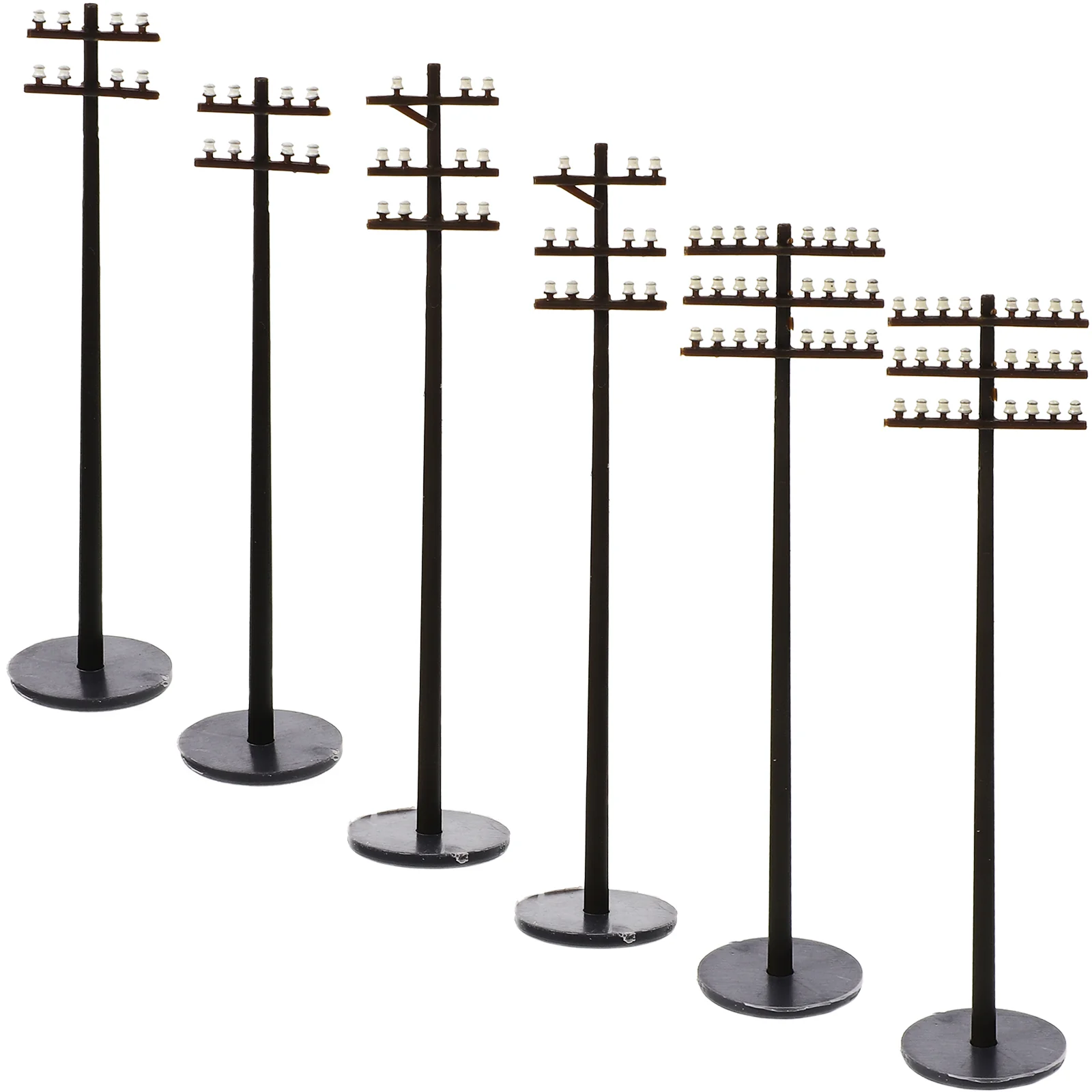 

Telephone Poles Trains Scenery Accessory Power Pole Telegraph Telephone Pole Railroad Railway Model Diorama Toy Traffic