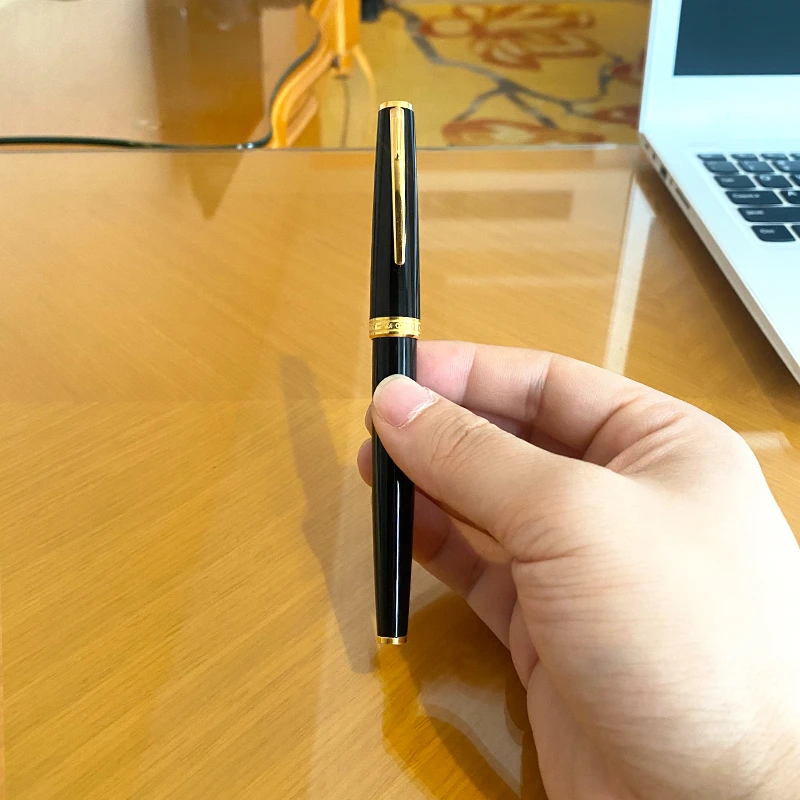 

100% Brand New Luxury Black Classic Fountain Ball Ball Pen Signature Pen Office School Writing Supplies Office Stationery 55148