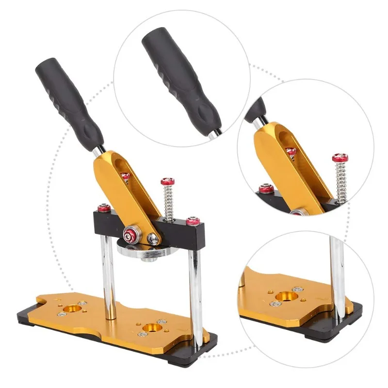 Badge Machine High Quality DIY Button Maker Hand Pressing Tool with Handle Wrench Ergonomic Button Commercial Pressing Machine
