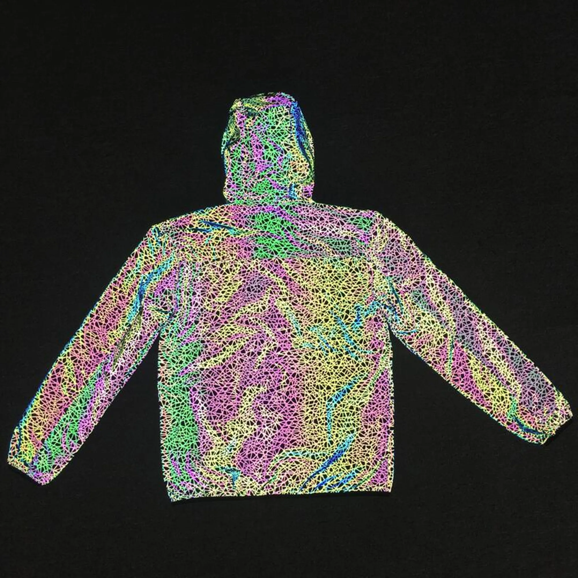 Holographic Reflective Hooded Windbreaker Jacket 17