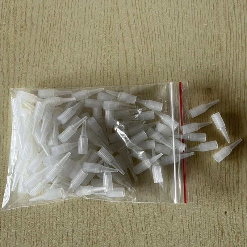 Tattoo Nozzle Needle Caps Disposable Tattoo Tips Permanent Makeup Needle Tips Traditional Caps 100pcs/bag 1RL/3RL/5F/7F