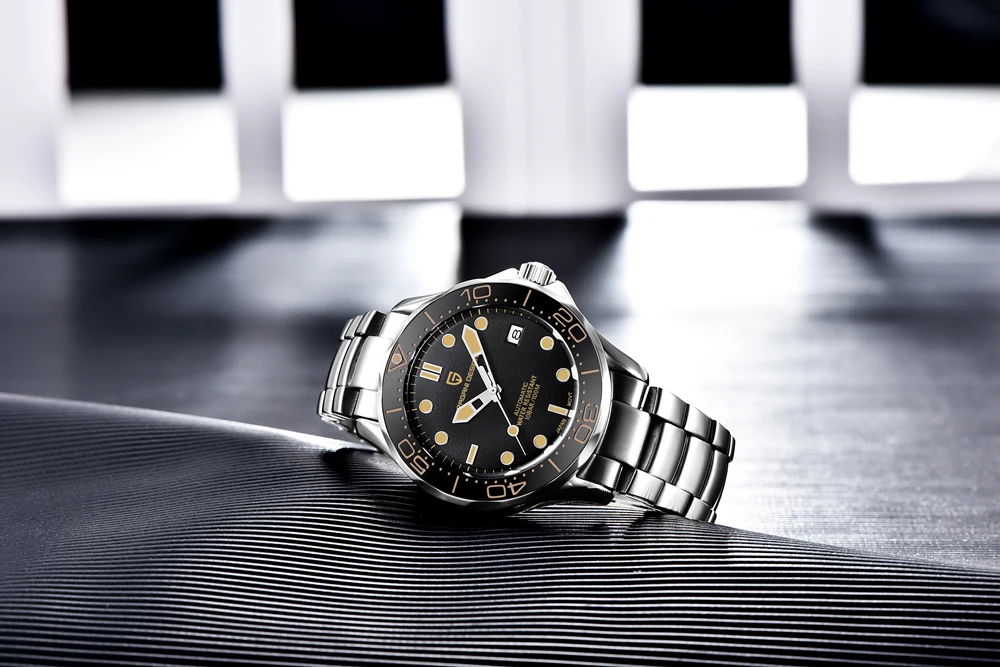 Pagani Design Luxury Automatic Men Wristwatch Sapphire AR Diver Image 10