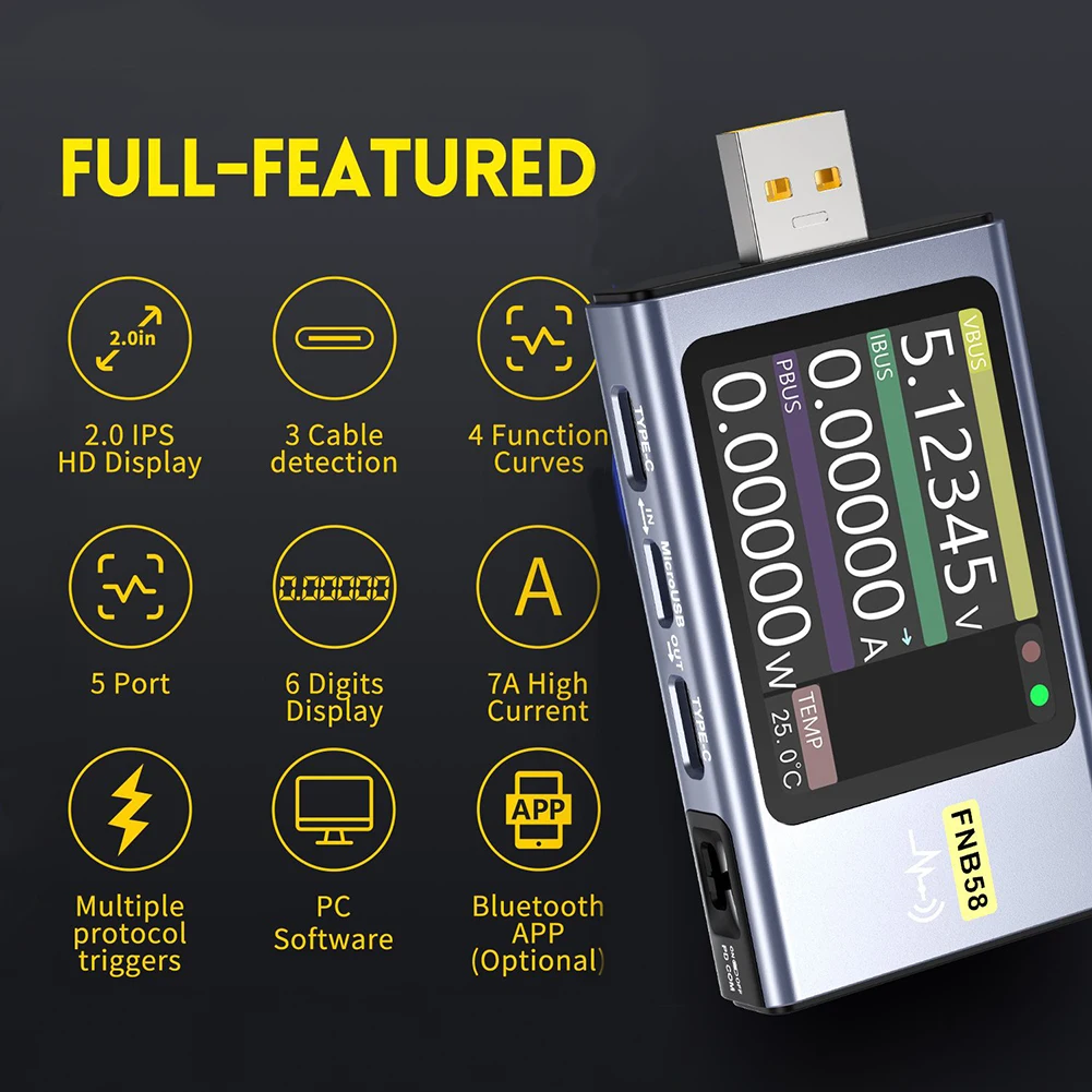 FNB58 Ʈ а    а USB ׽, USB C Ÿ    뷮 ׽Ʈ , FNB48