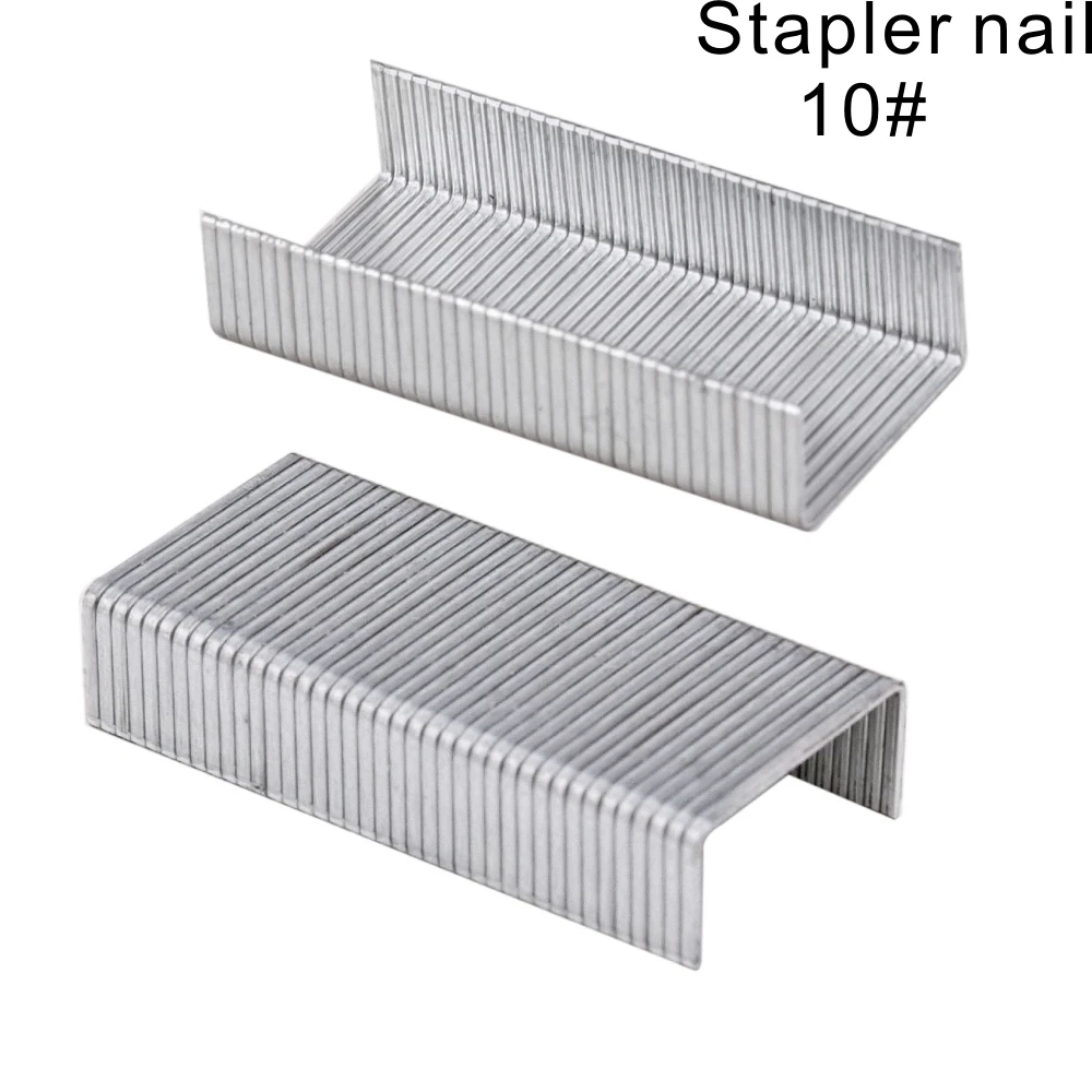 Staples Set 0010 10#  Stainless Steel Staple for Stapler Binder Stationery Office School Binding Supplier  nails　1000pcs