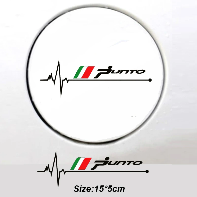 

Наклейка для Fiat Punto, автомобильные аксессуары KK Vinyl, 15 см * 5 см