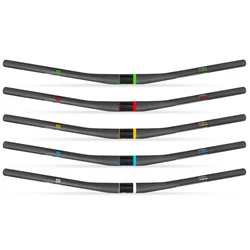 Enhanced MTB Bicycle Handlebar, Flat Design with 9° Backsweep (White 720mm)