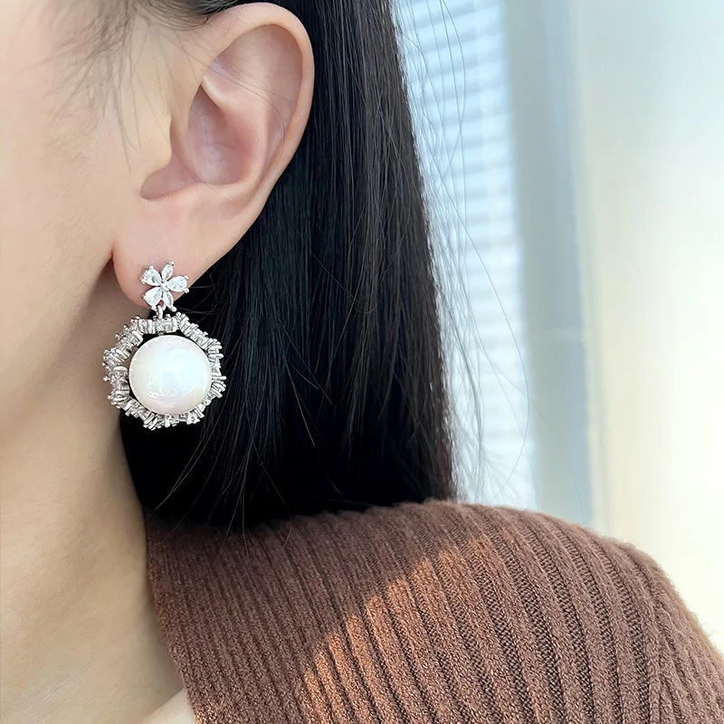 Orecchini Di Perle D'Acqua Dolce Naturali Al 100% Anelli In Oro Reale 18 Carati Gioielli Squisiti 3Set Regali Per Le Donne Pendientes Oro 18K Verdader