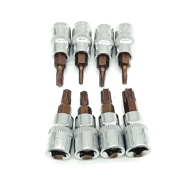 1Pcs Drive Socket Set Hex Torx Screwdriver Bit 1/4inch Wrench Socket Adapter T8, T10, T15, T20, T25, T27, T30, T40 1Pcs Drive Socket Set Hex Torx Screwdriver Bit 1/4inch Wrench Socket Adapter T8, T10, T15, T20, T25, T27, T30, T40