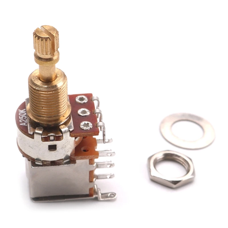 Chitarra Interruttore Manopola A500K B500K A250K B250K Presse Controllo Pot Potenziometro Dropship