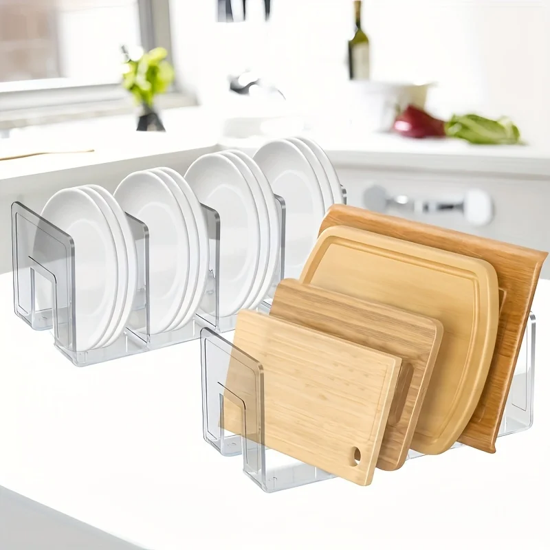 Acrylic File Sorter, Clear File Holder Acrylic Desk Organizer, Sturdy Desktop File Organizer File Folder Holder Rack 2