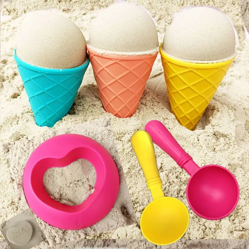 

Ice Cream Cone Scoop Sets Beach Sand Toys Kids Summer Play Game Gift Children's Beach Toys Children's Education
