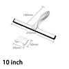 Window Squeegee Silicone Rubber Scrape 10'' 12'' 14'' INCH Shower Squeegee Stainless Steel Bathroom Glass Window Car With Hook 2