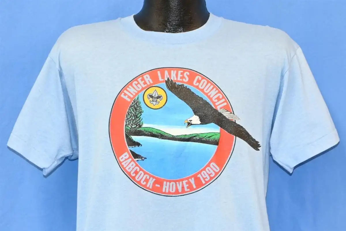 Anni '90 Boy Scout Bsa Finger Lakes Consiglio Babcock-Homey 1990 T-Shirt