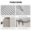 Foldable Clothes Storage Bag Non-Woven Clothing Organizer Reinforced Handle Bags Clothes Organization 3