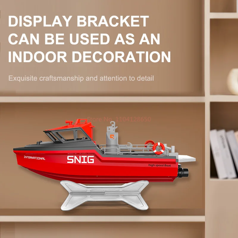New Simulation Rescue Tugboat 2.4g Wireless Brushless High-Speed Charging Remote Control Captain Endurance Boy Toy Birthday Gift 6