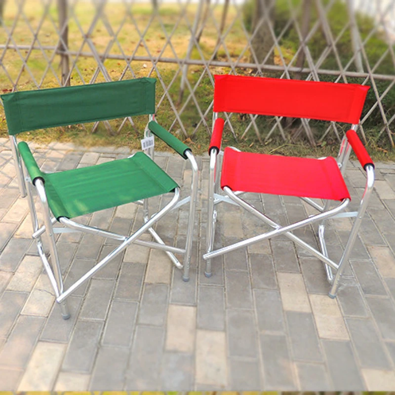 Aluminum Alloy Director&rsquo;s Chair Side Table Portable Folding Fishing Stool Relaxing Laptop Desk Outdoor Picnic Gear