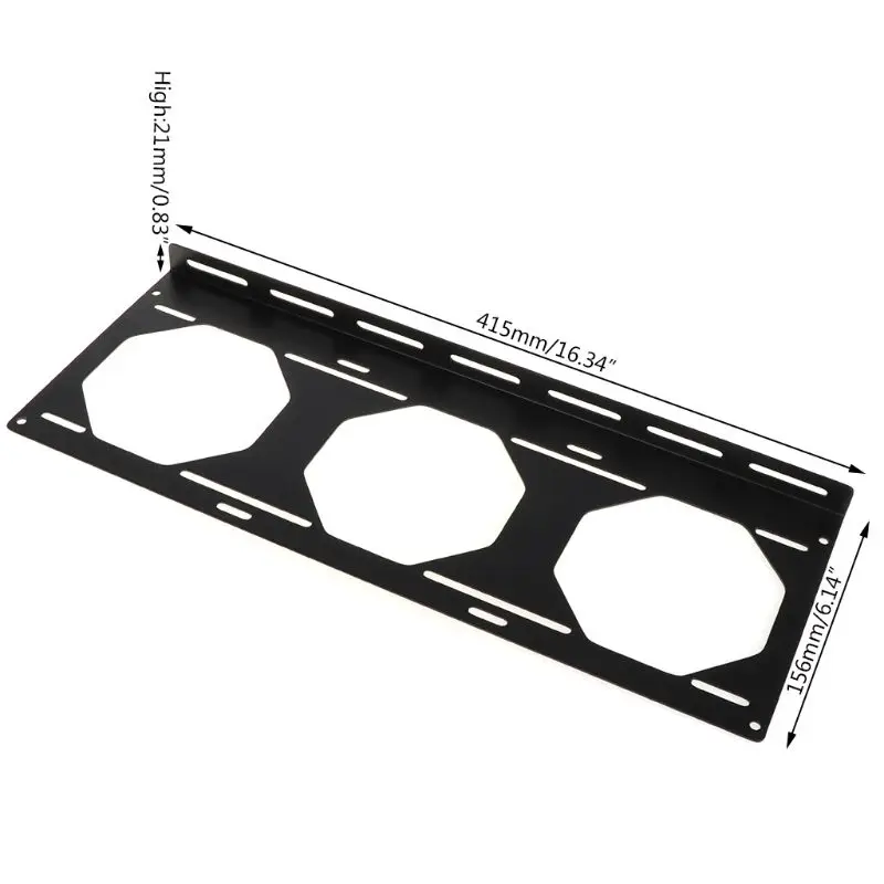 Suporte do Ventilador Suporte de Montagem do Radiador Refrigerador de Água para 12 14cm Ventilador Titular Computador Externo Case do Dissipador Calor Gadget Acesso - Imagem 4
