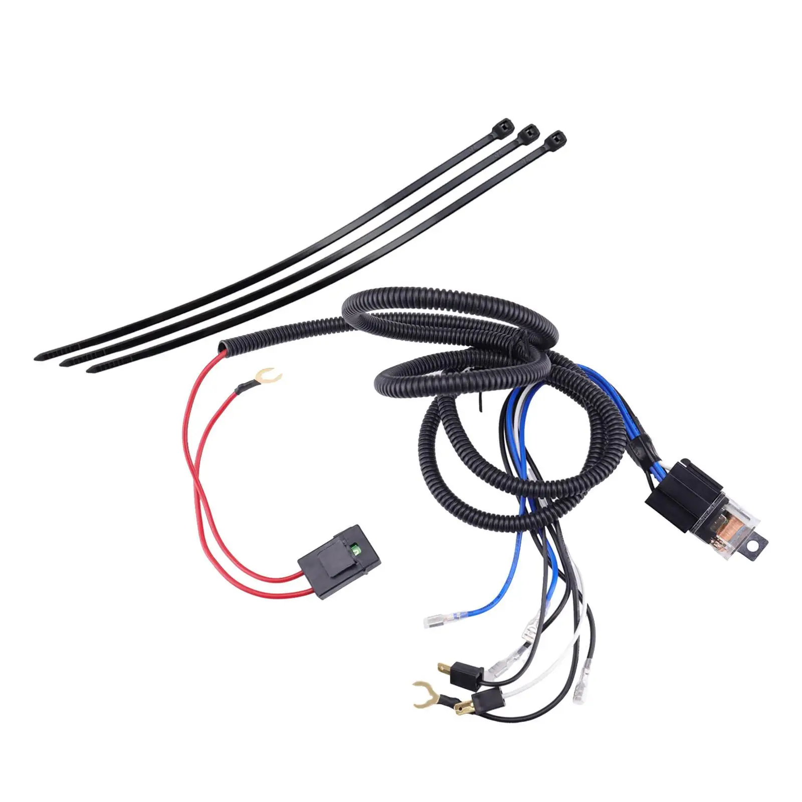 

12V Horn Wiring Harness Kit Grille Mount Replace Parts for Car Truck Durable