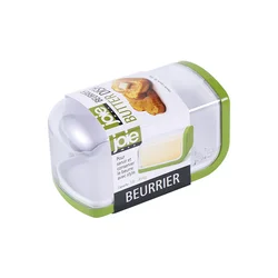 Joie Butter Storage Box with Sliding Lid - Airtight Fresh-Keeping Butter Dish (Green)