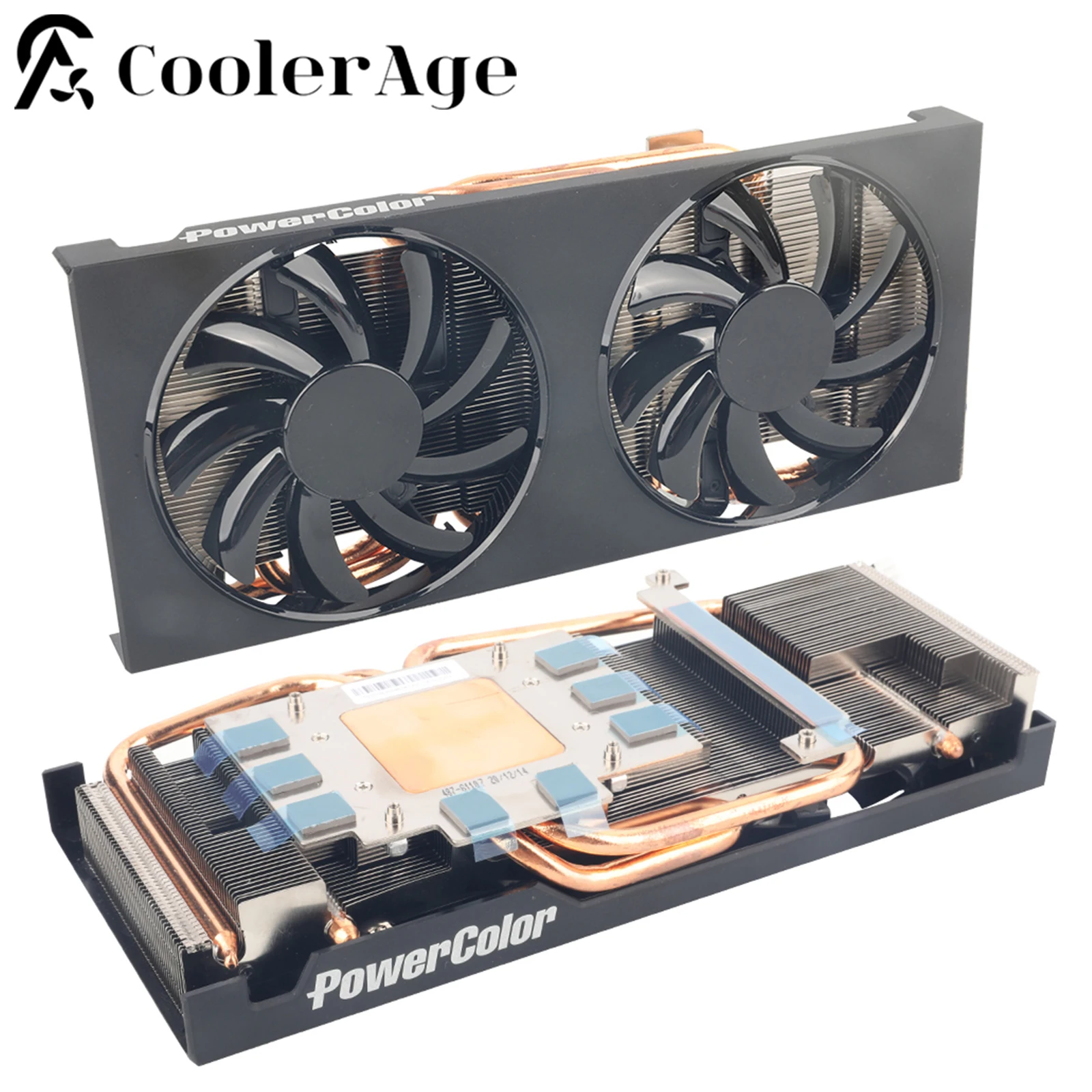 Placa Gráfica de Substituição Original Dissipador Gpu Powercolor rx 5500 5700 6600 6700 xt 6600 6700 Novo