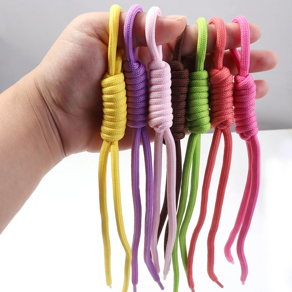 Set of 5 Colorful Nylon Woven Rope Straps for Jewelry and Keychain Accessories