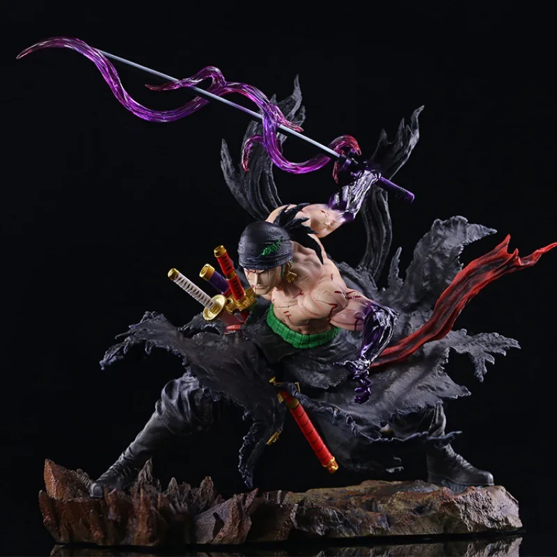 

35cm GK One Piece Zoro Anime Figure One-Blade Asura Roronoa Zoro Action Figure Blade Luffy Figurine PVC Collection Model Kid Toy