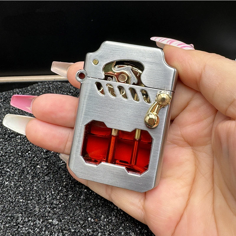 2025 New Zorro Kerosene Lighter Cyber Mecha Transparent Bin Rocker Cool Classic Torrens Tide Men Lighters Wholesale 4