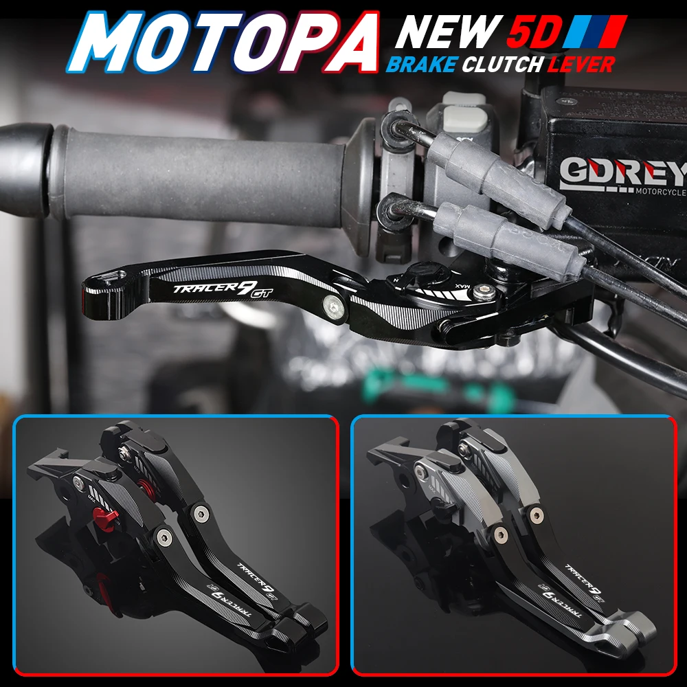 

For Tracer 9GT 2021-2023 Clutch Levers Motorcycle Tracer 9 GT 2023 Adjustable CNC 5D aluminium Brake Clutch Levers Handle