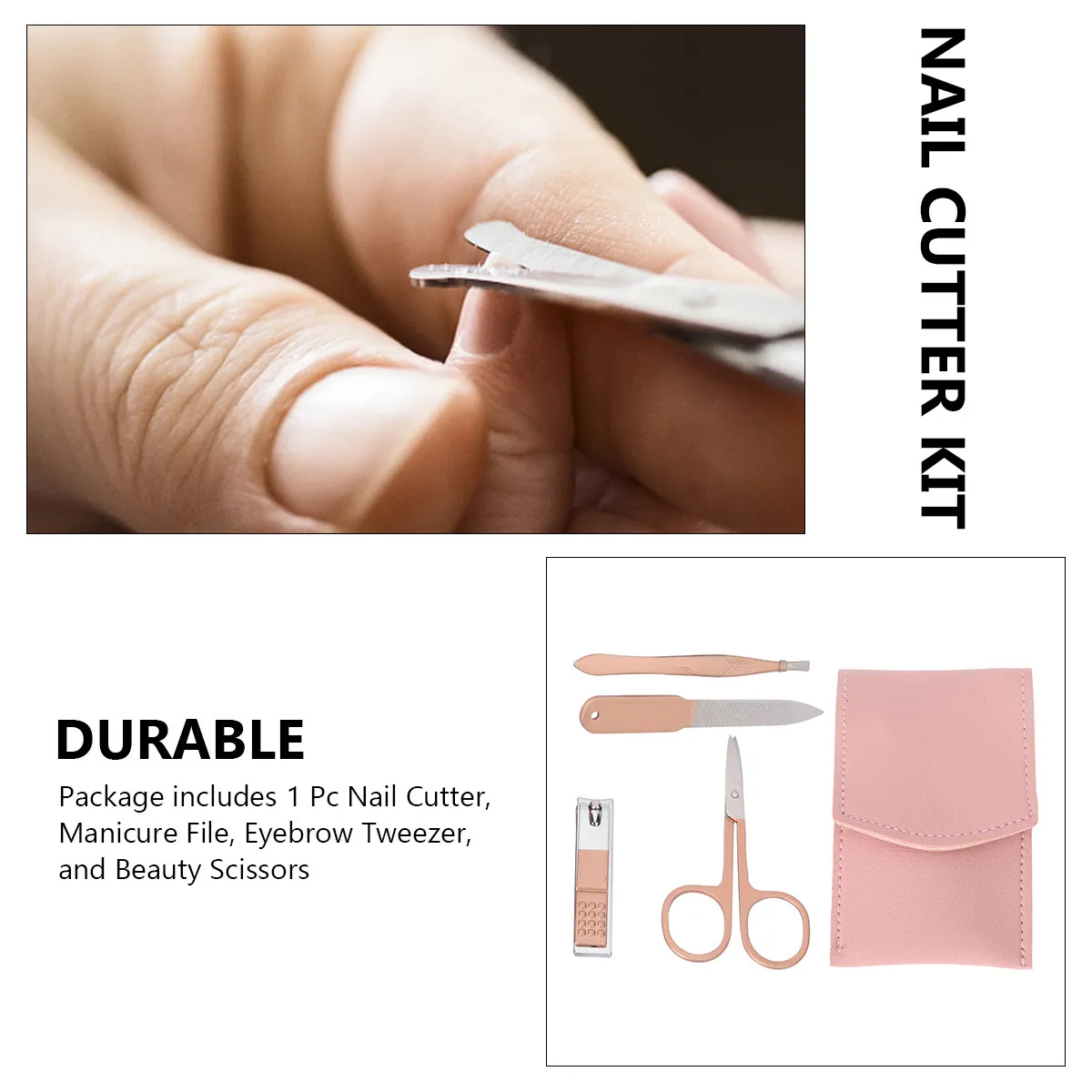 1세트 스테인레스 스틸 손톱깎이 세트 프리미엄 네일 커터 키트 가정용 여행용 ..