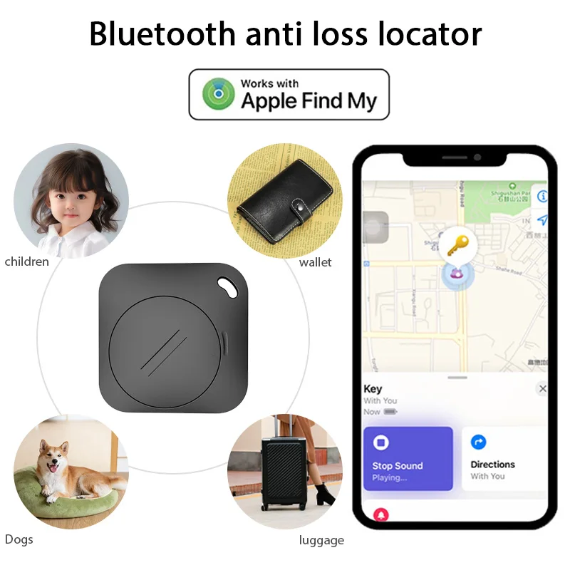 1/2/4PCS Smart GPS Tracker Work with Apple Find My APP iTag Anti Lost Reminder Device MFI Rated Locator Car Key Pet Kids Finder