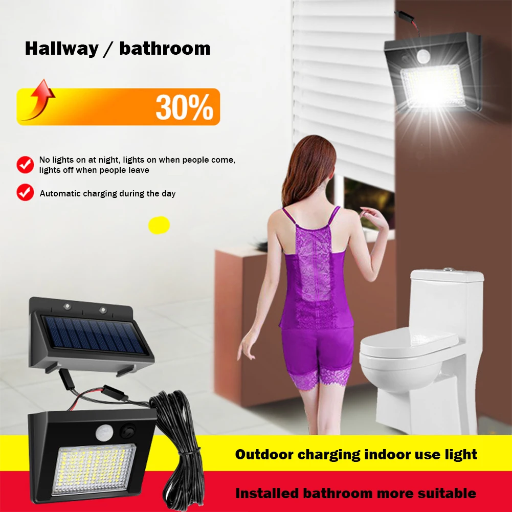 Description Picture 6 of item32LED/48LED Floodlight 1200mAh Outdoor Garden Spotlight IP65 Waterproof Solar Wall Lights Long Endurance Fence Street Lighting