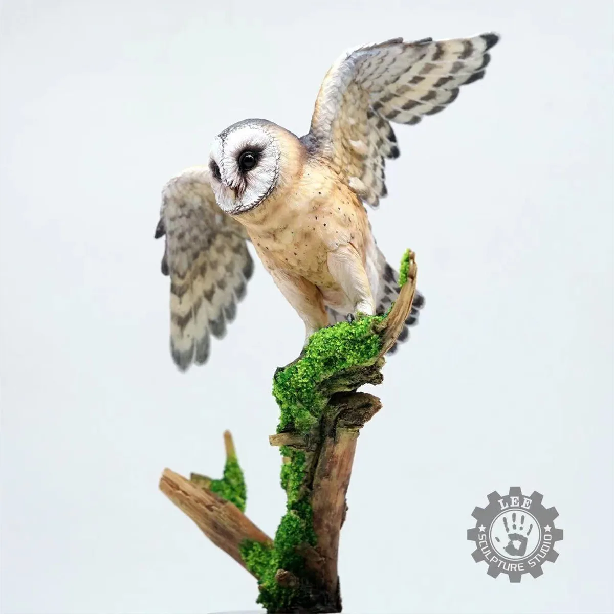 

LEE 1/4 Ferocious Birds of Prey Tyto alba Model Wild Animal Barn Owl Figure Collector GK Decoration Adult Gift Toy