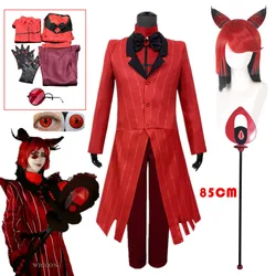 Anime Hazbin Cosplay Hotel ALASTOR Uniform Costume Uniform Suit Outfit Halloween Carnival Costume For Adult Hazbin Cos Hotel