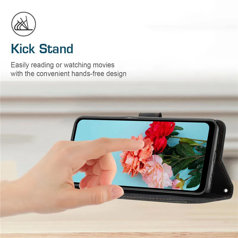 Leather Flip Wallet Phone Case - Elegant and Durable Design