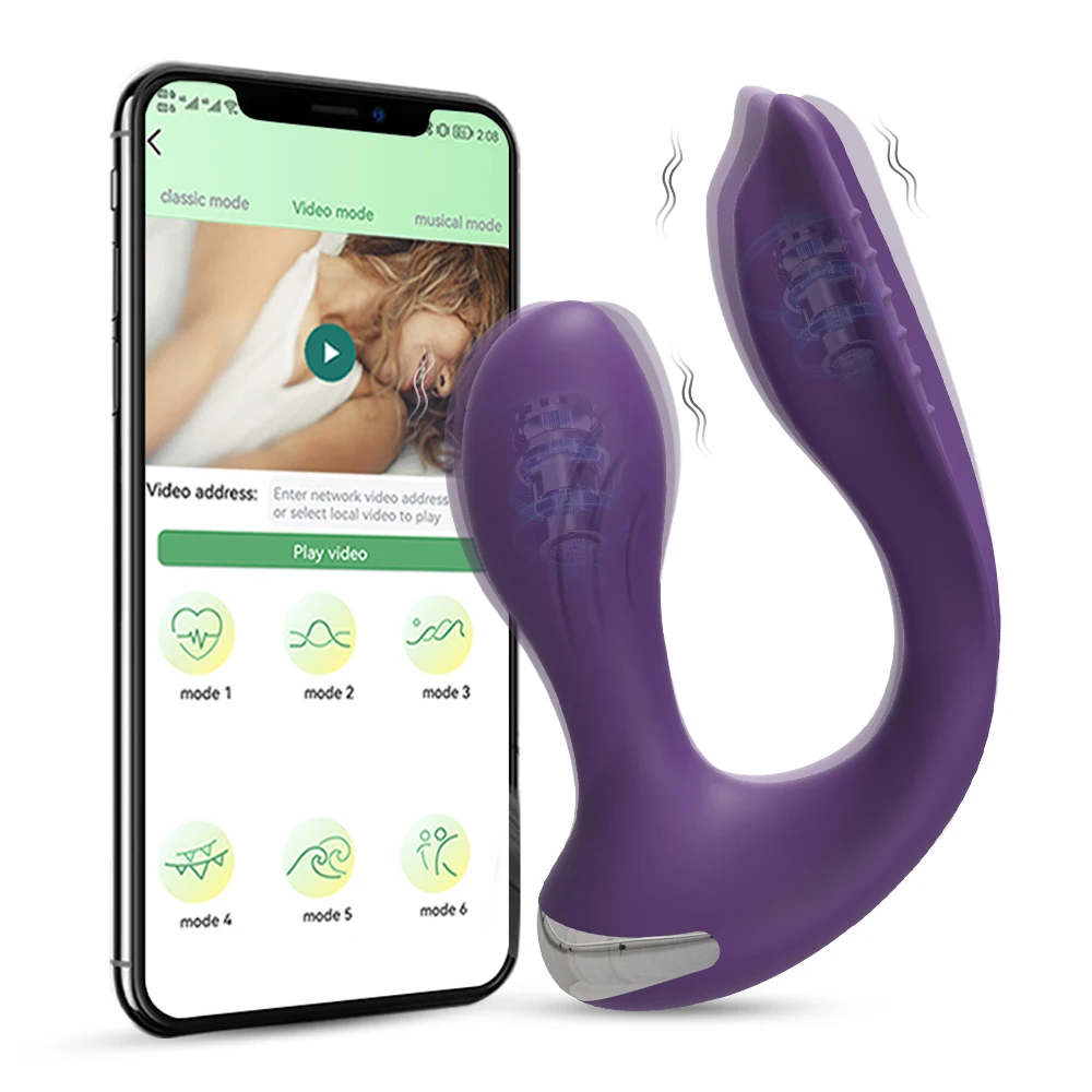 Vibromasseur bluetooth 3 en 1 pour femme, gode, prise anale, jouet sexuel, couple  adulte - AliExpress